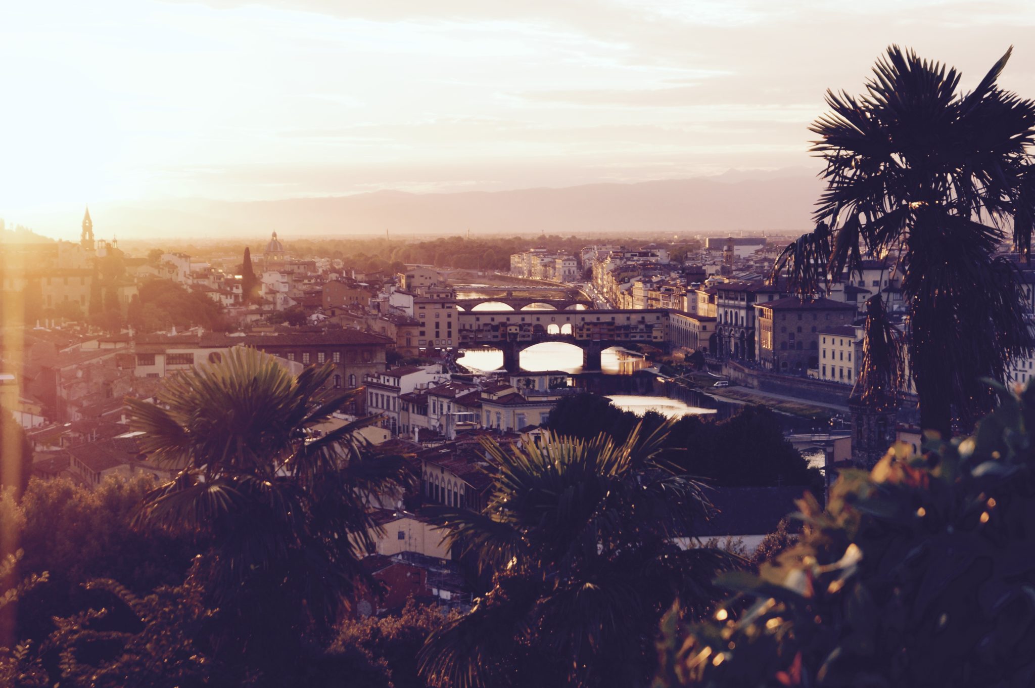 Coucher de soleil sur Florence