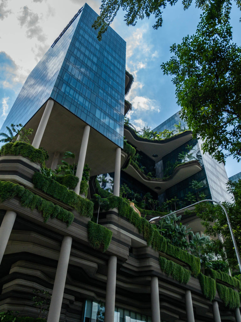 Un gratte-ciel à Singapour