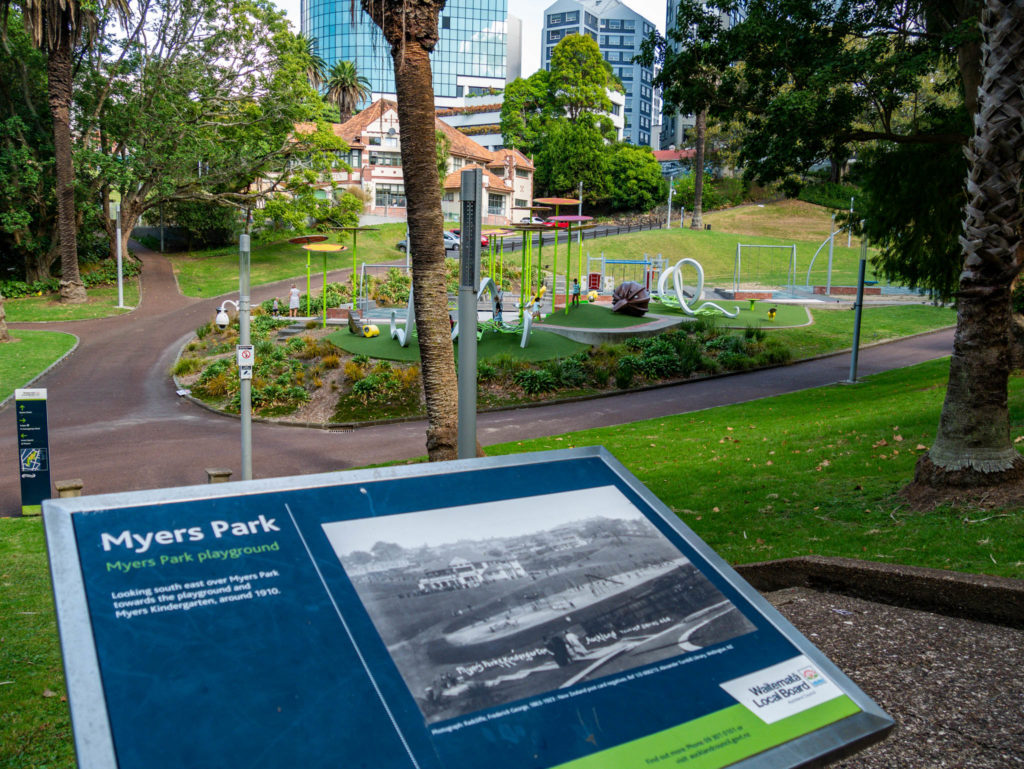 Un des parcs d'Auckland
